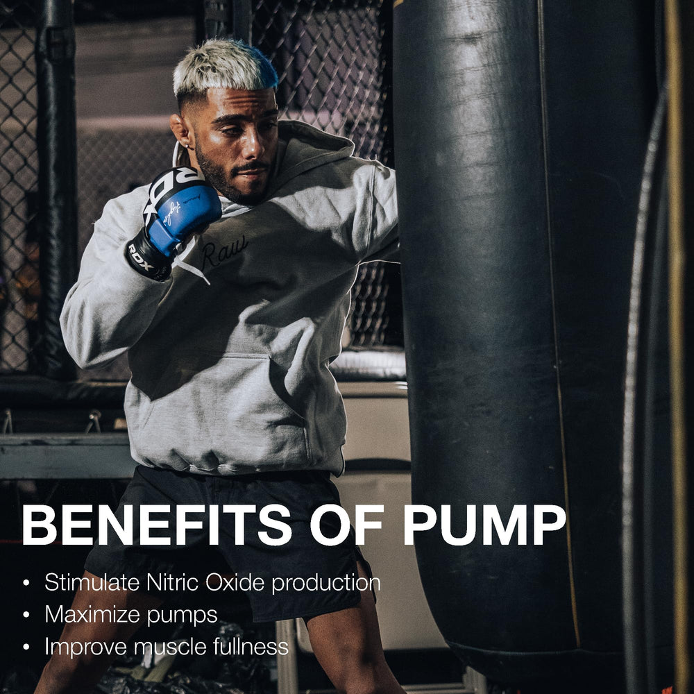 RAW Pump Stim Free measuring cup with serving portion