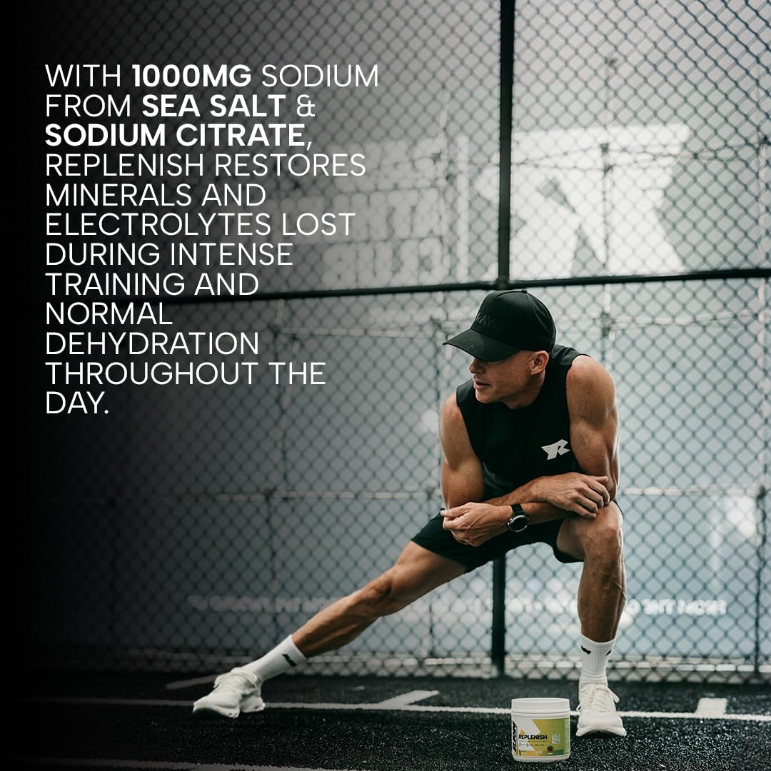 RAW Replenish lemon-lime ingredients label highlights clean formula