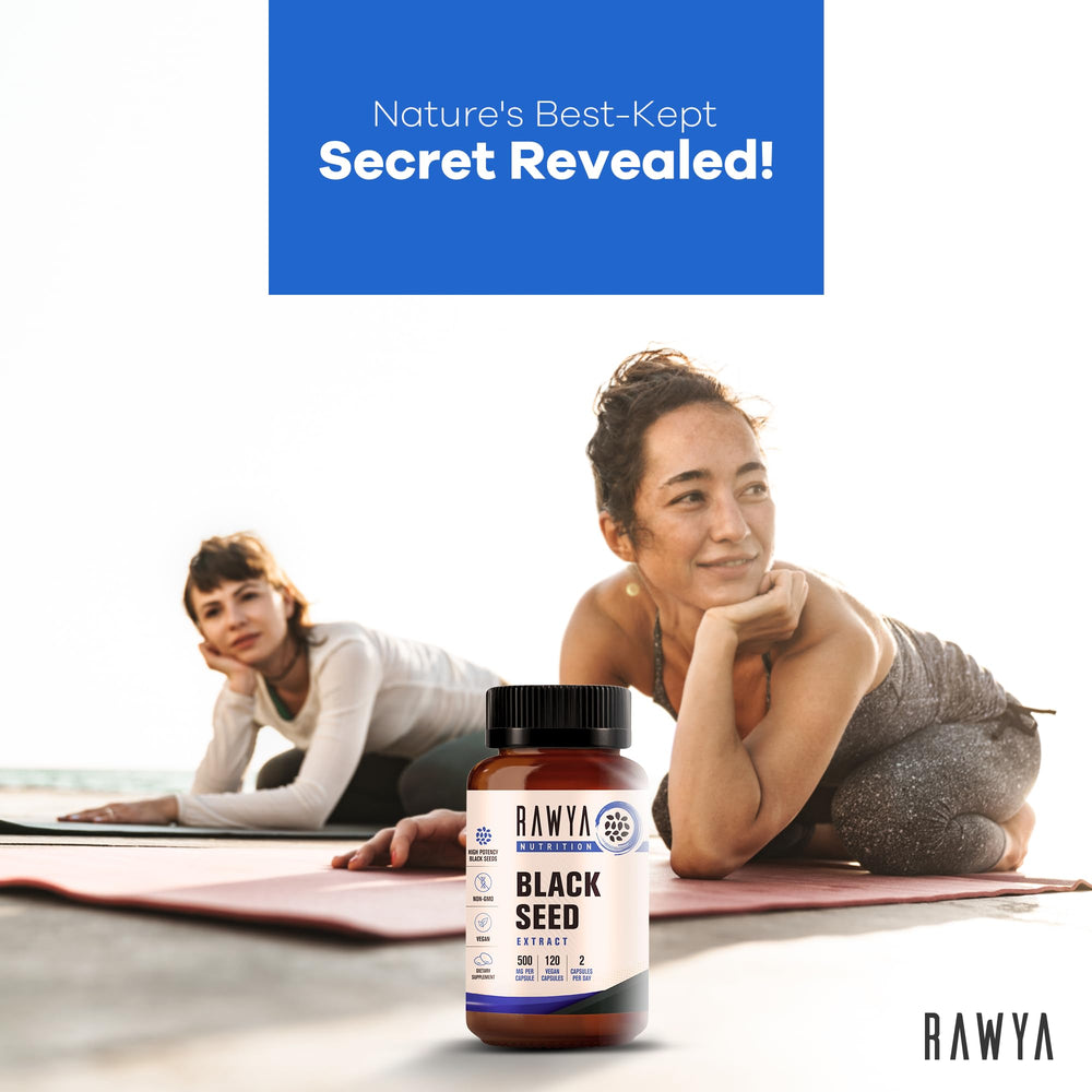 RAWYA Skin and hair glow close-up showing radiant results from regular use.