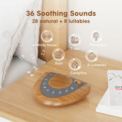 Raynic panel showing 36 sounds for customizable ambience.