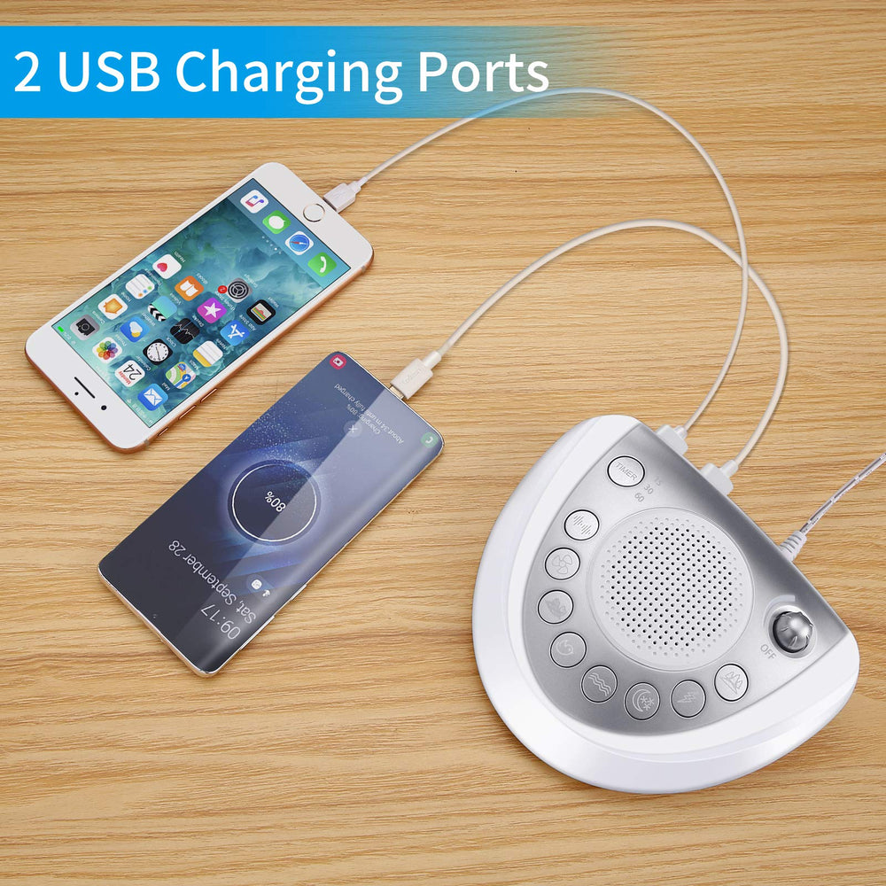 Raynic battery-powered noise machine suitable for bedtime anywhere.
