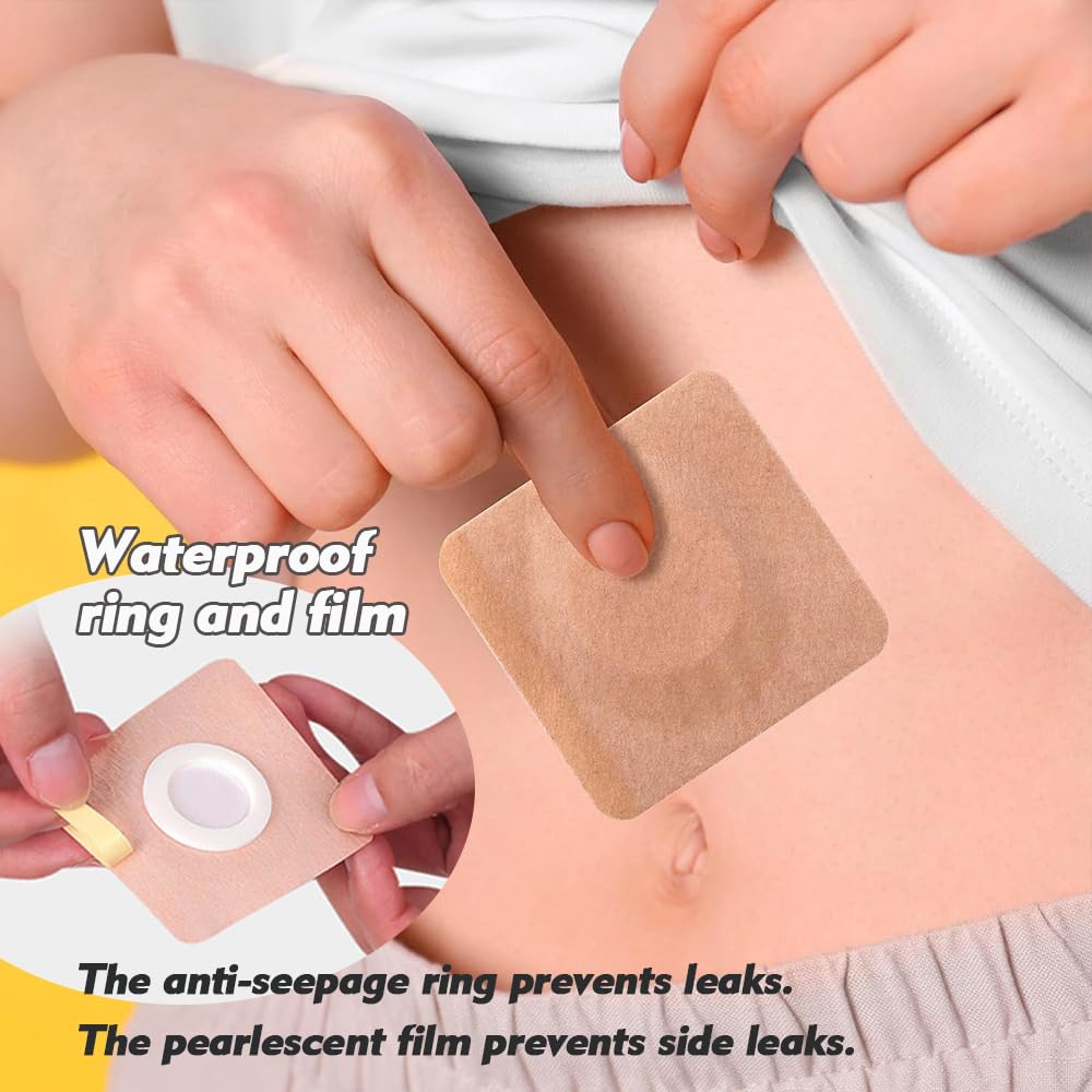 Rayyl self-adhesive patch application showing secure grip during wear