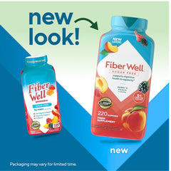 Vita Fiber Well gummies in mixed berry peach flavor for digestive support