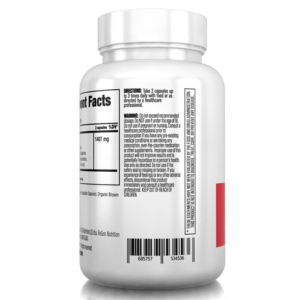 Re+Gen Nutrition Lysine Rescue 45-day supply label communicates regimen length