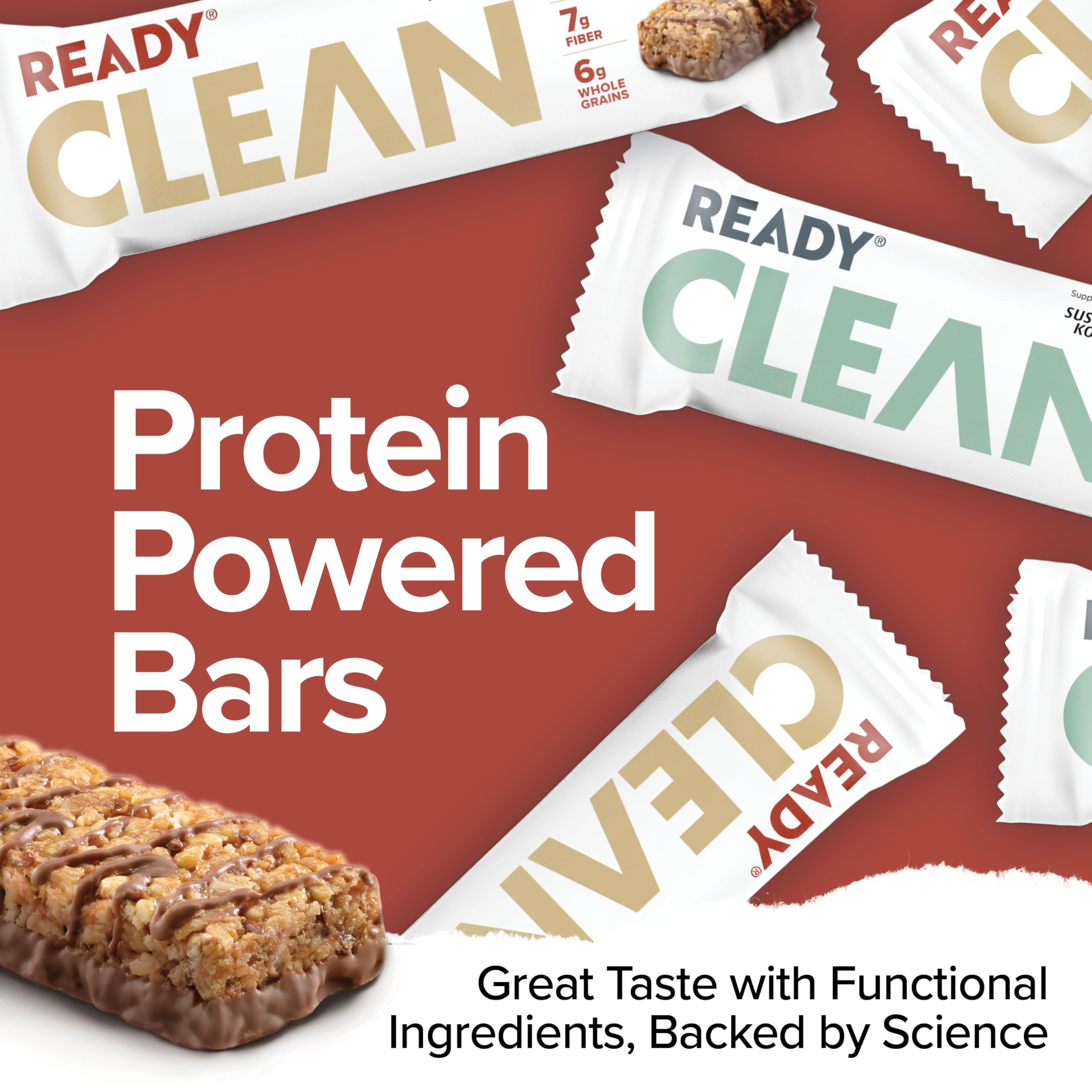 Ready Protein Bars chocolate peanut butter pack image showing variety