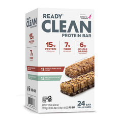 Ready Protein Bars dark chocolate sea salt bar close-up highlighting 15g protein for post-workout fueling