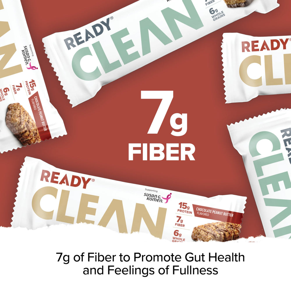 Ready Protein Bars soft-crunch texture close-up for balanced bite