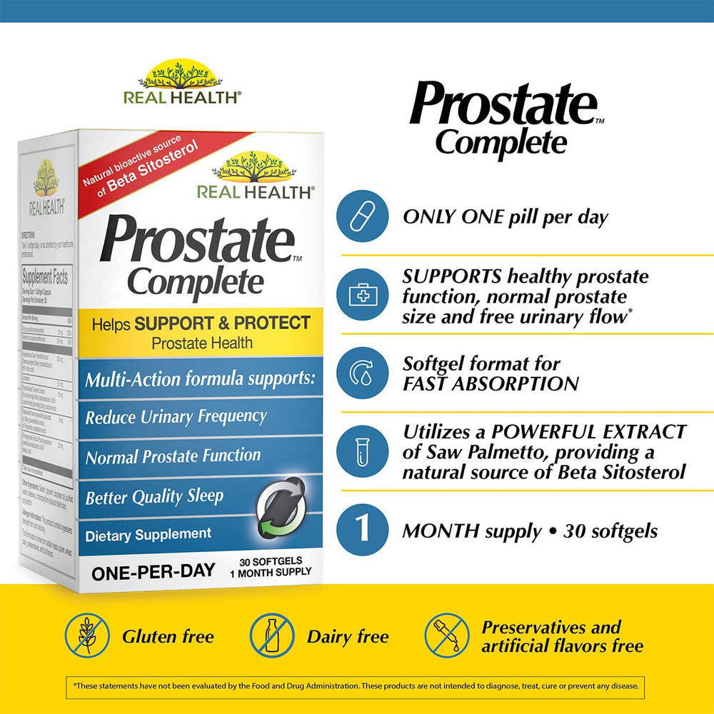 Real Health Prostate Complete - One-Per-Day Prostate Support with Saw ...