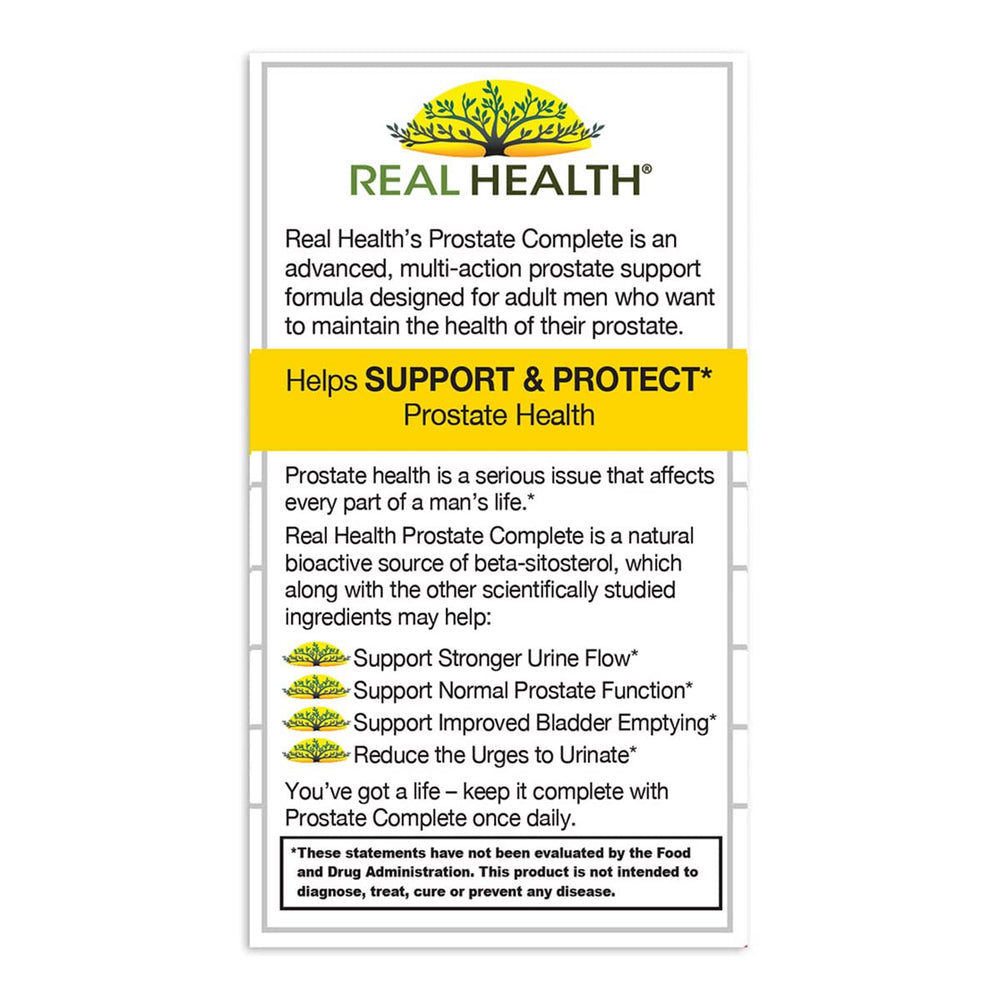 Real Health Prostate Complete - One-Per-Day Prostate Support with Saw ...