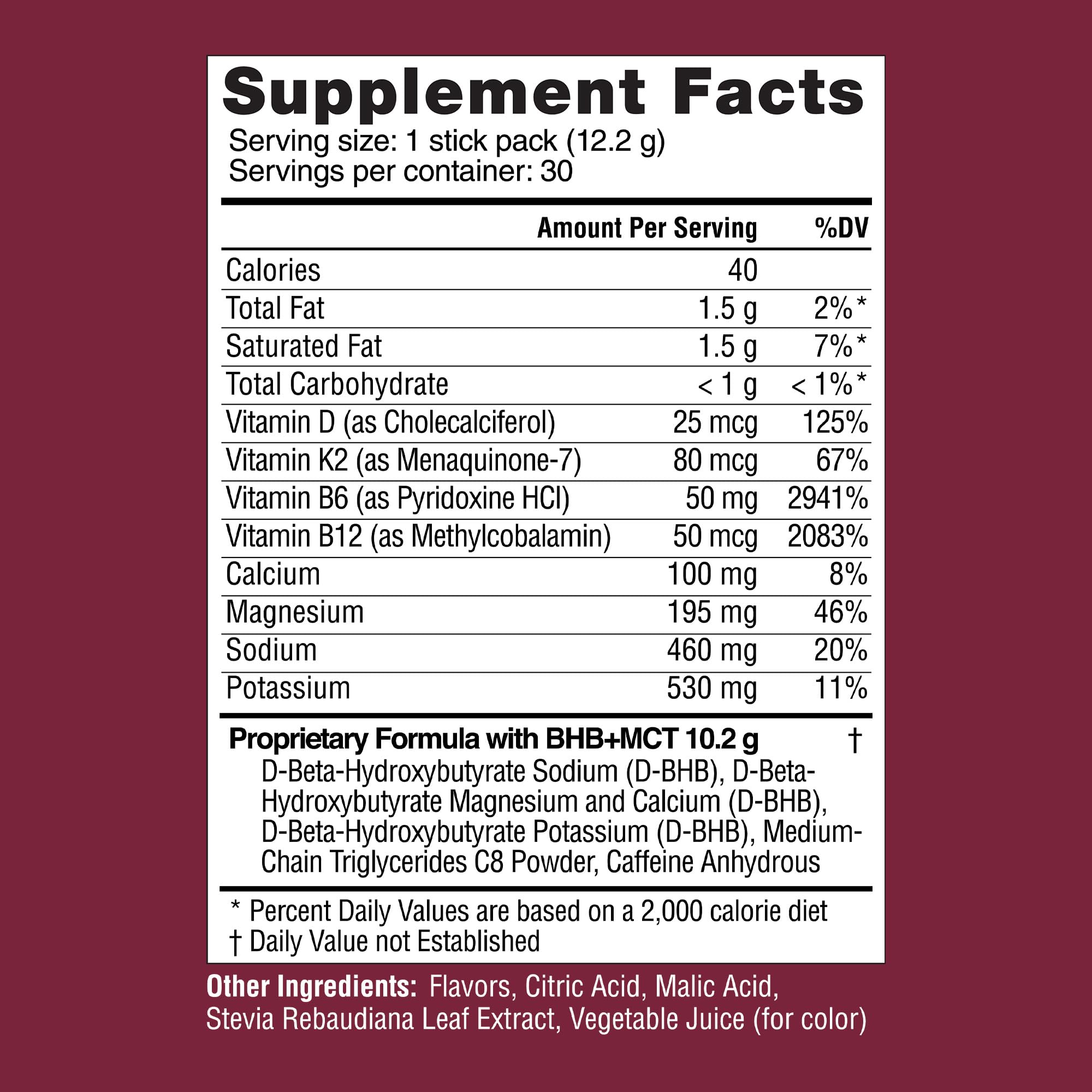 Portable Real Ketones hydration with mixed berry flavor in water.