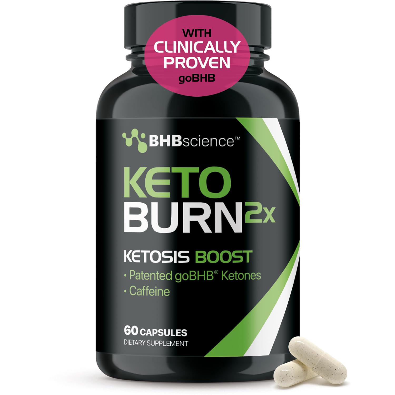 Real Ketones Keto BHB bottle pour, for easy on-the-go energy.
