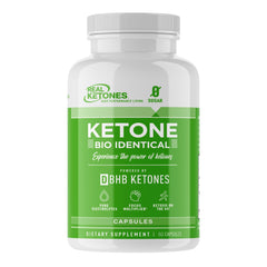 Real Ketones Keto BHB salts capsules bottle front showing convenient ketosis support