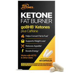 Real Ketones NiteBurn bottle showing goBHB formula for ketosis support.