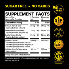 Real Ketones NiteBurn capsules close-up highlighting exogenous ketones.