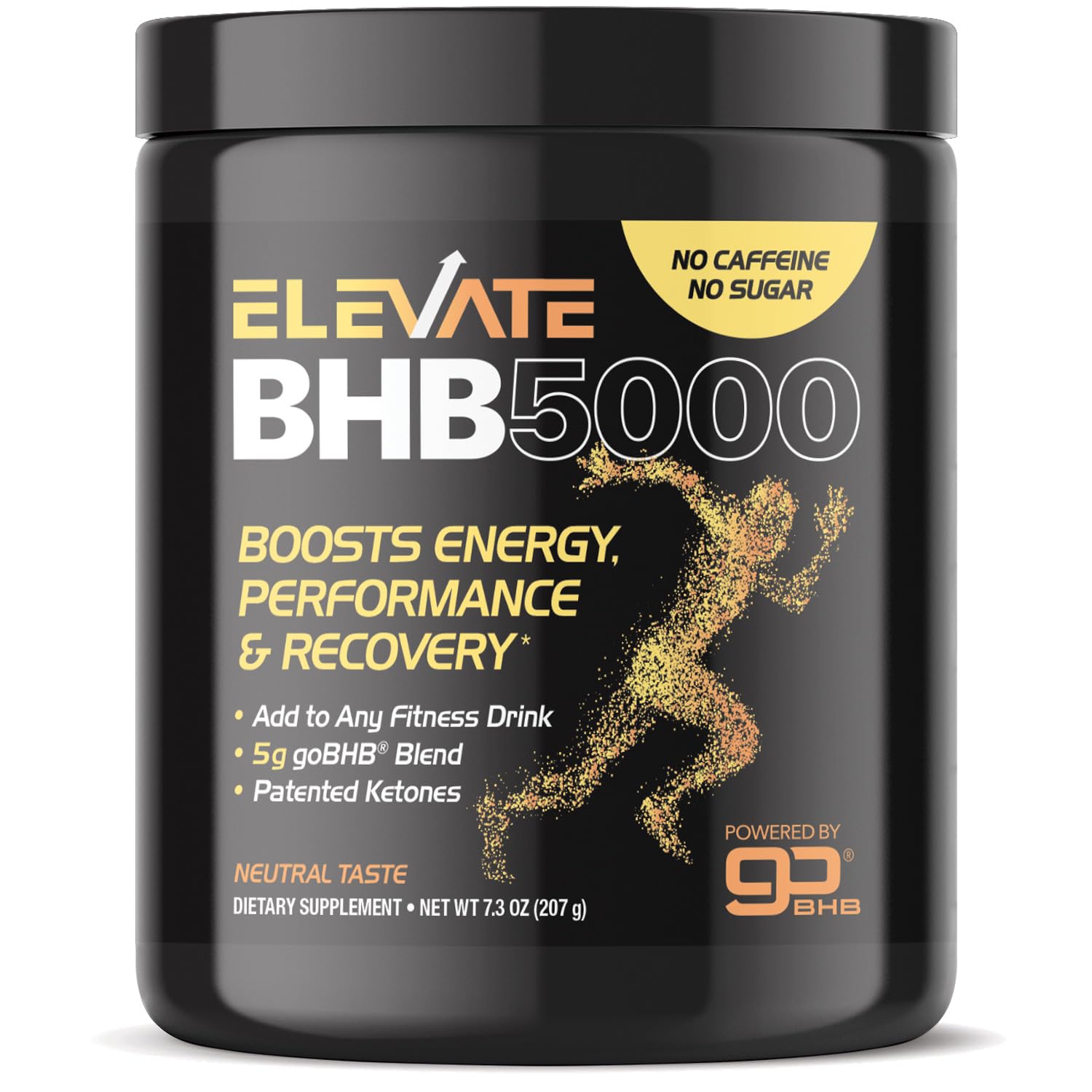 Real Ketones nootropic stim-free bottle showcases sugar-free energy for clearer workouts