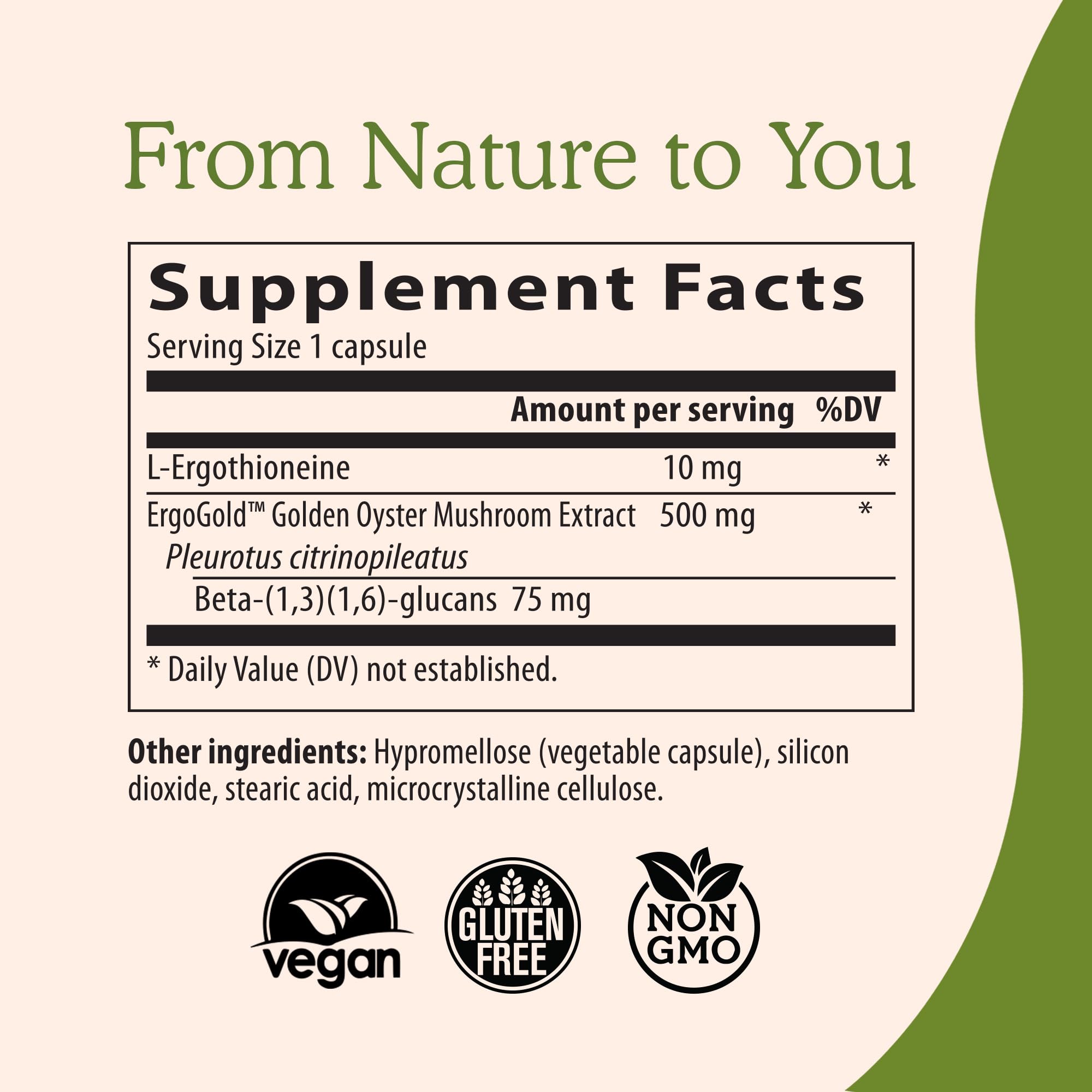 Real Mushrooms beta-glucans graphic emphasizing lab-verified potency