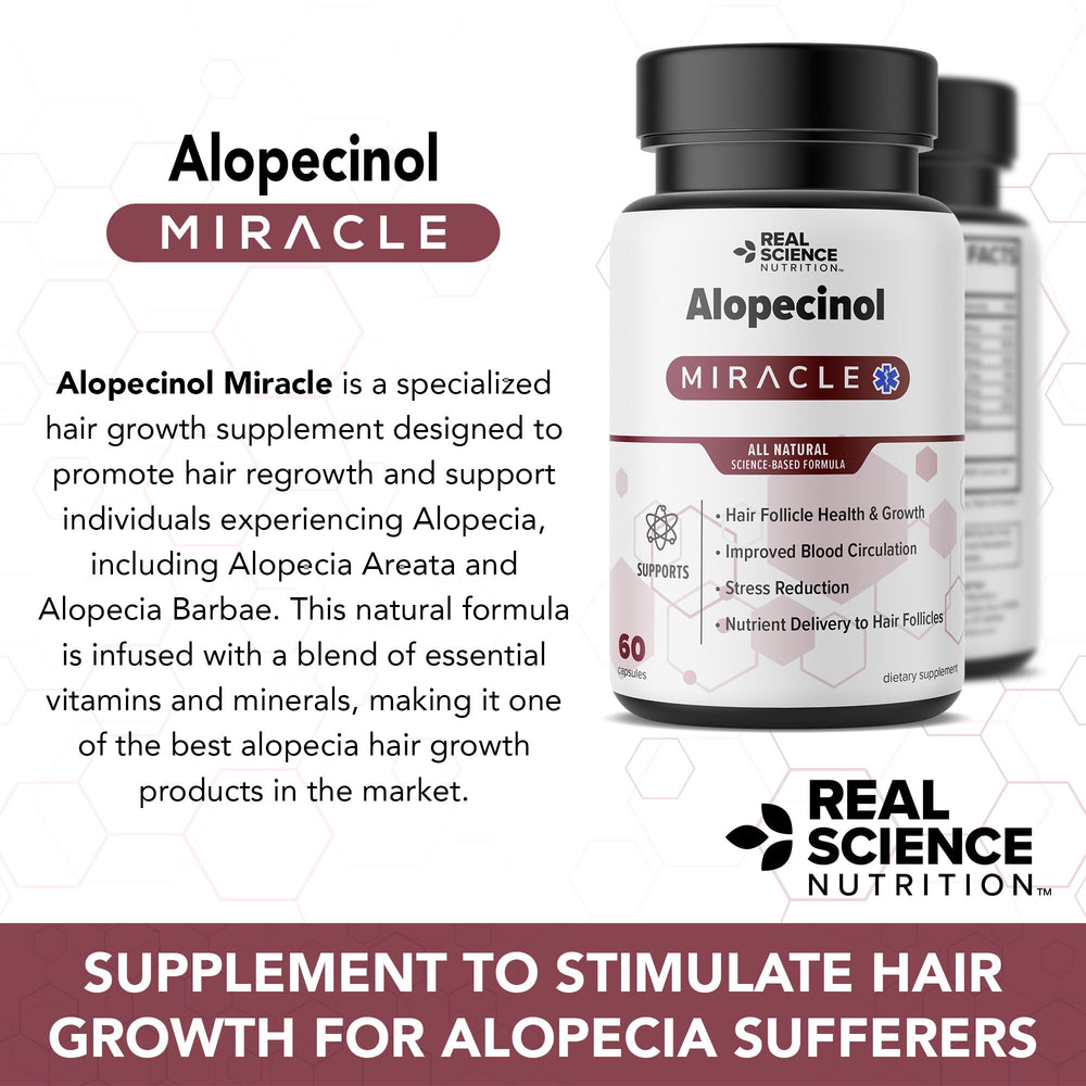 Alopecinol Miracle label detail highlighting key ingredients