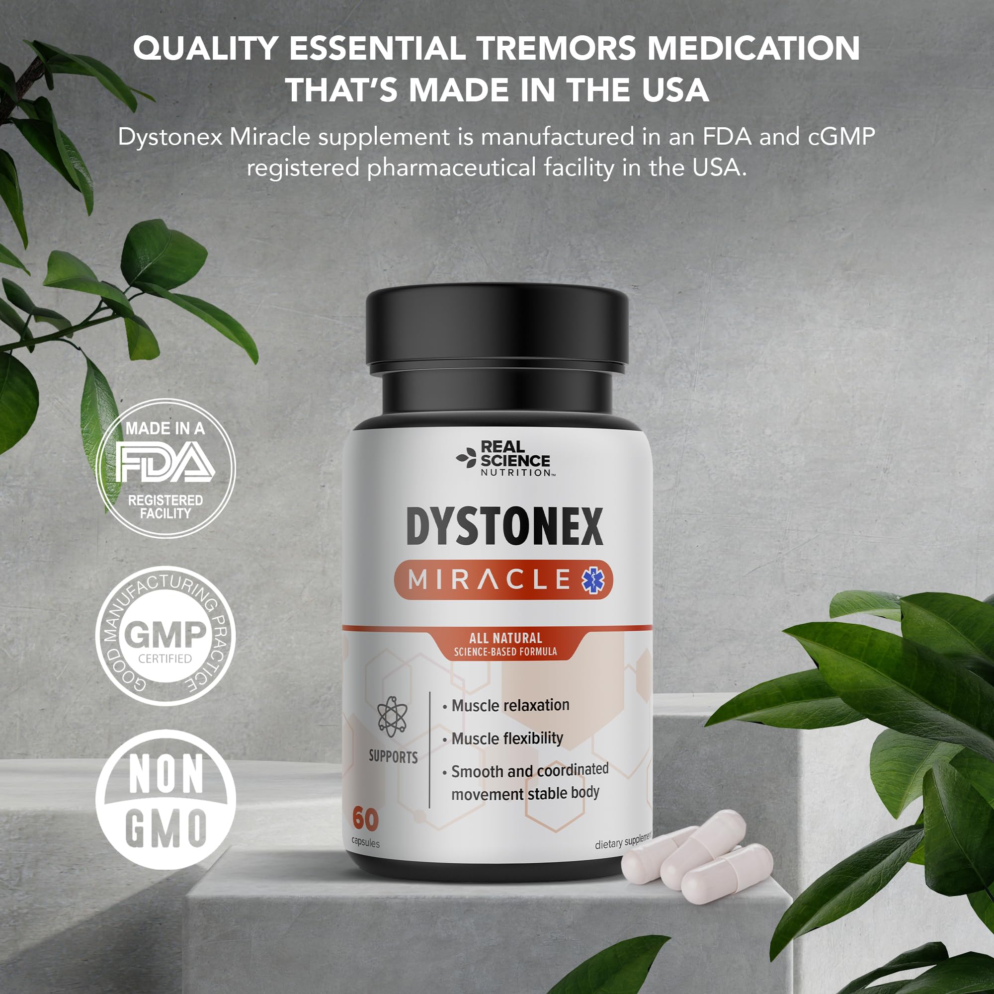 Real Science Nutrition Dystonia Miracle herbal blend visuals