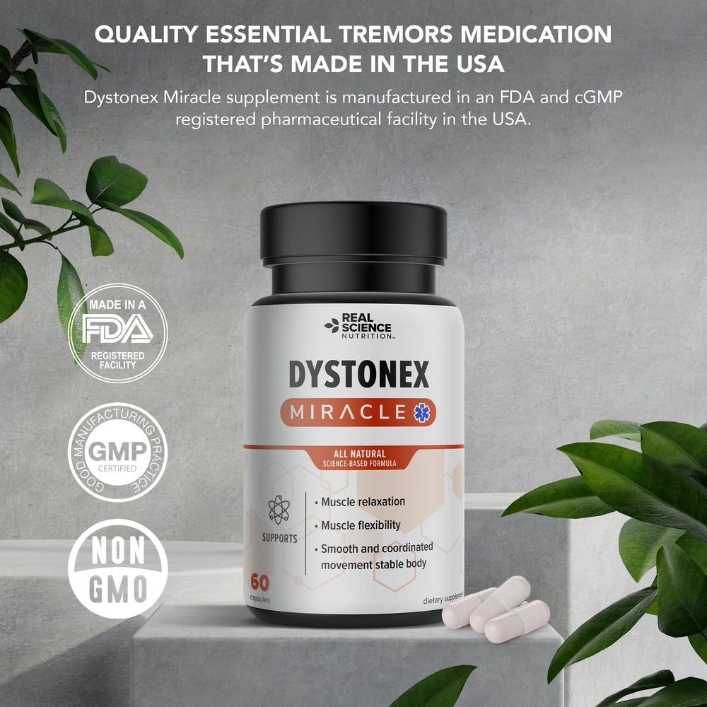 Real Science Nutrition Dystonia Miracle herbal blend visuals