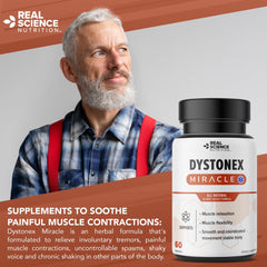 Real Science Nutrition Dystonia Miracle packaging shows USA-made quality