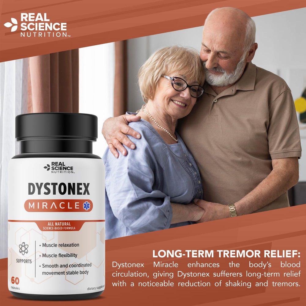 Real Science Nutrition Dystonia Miracle tablet closeup with herbal blend