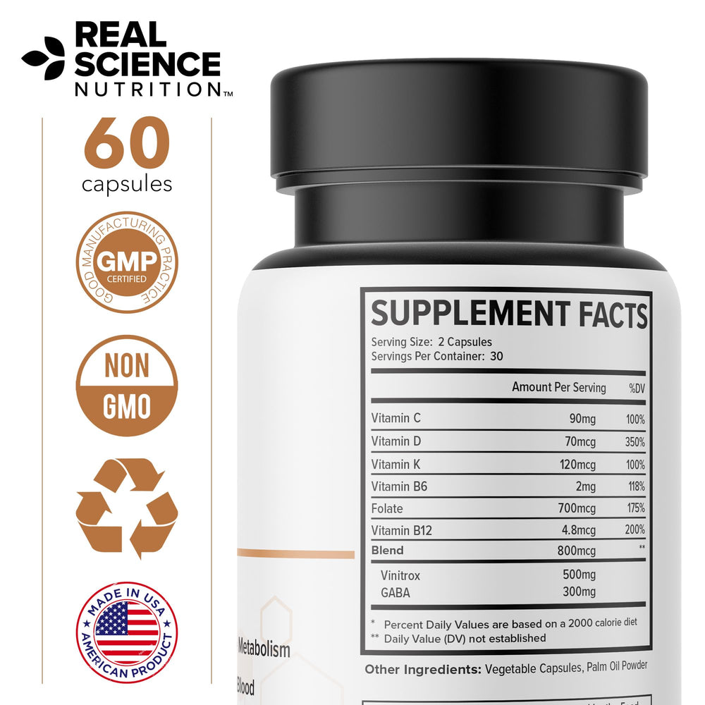 Real Science Nutrition InsoBalance Miracle product aligned with science-based wellness visuals.