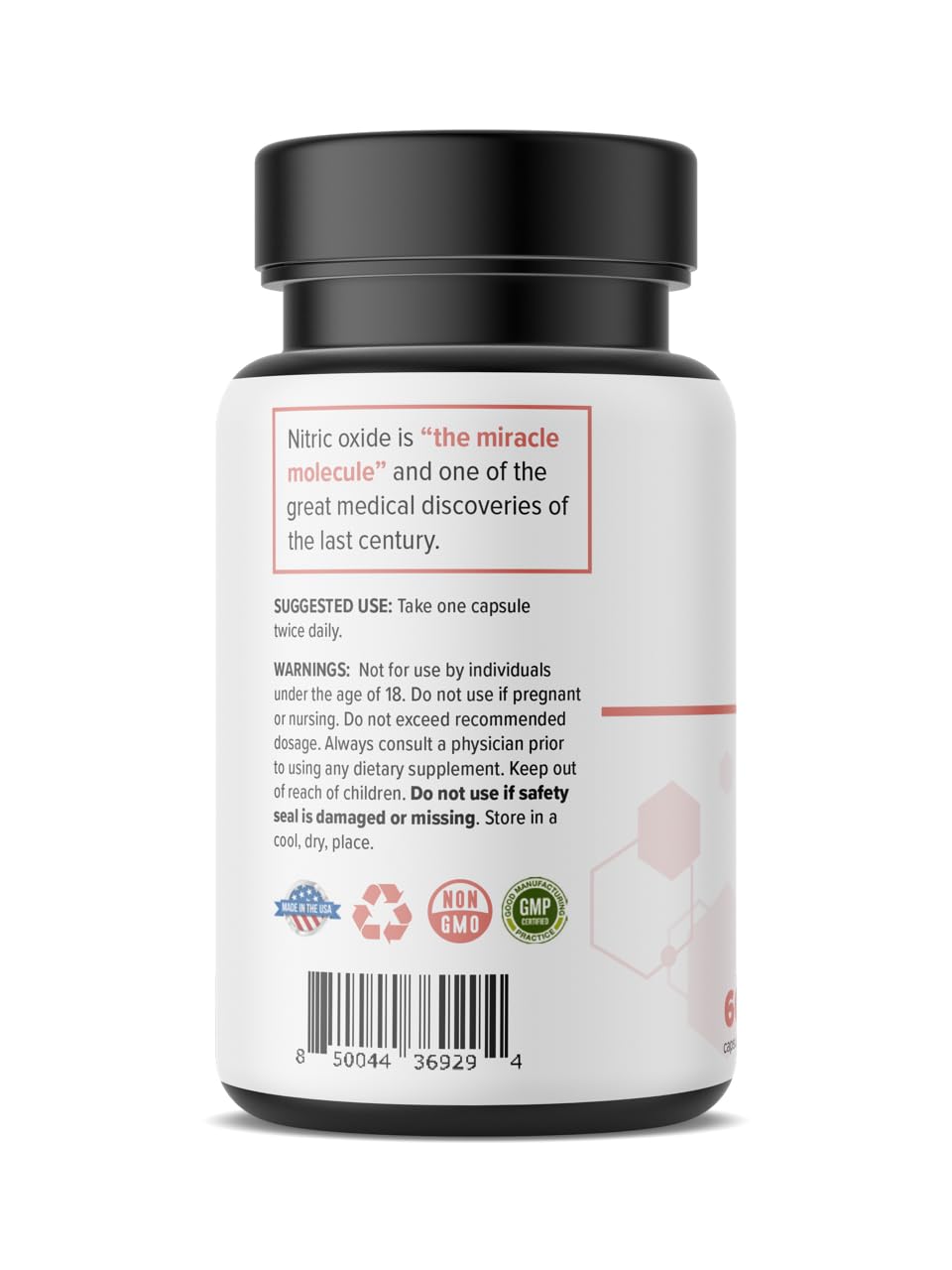 Memory Miracle label close-up highlights ingredients that support brain function.