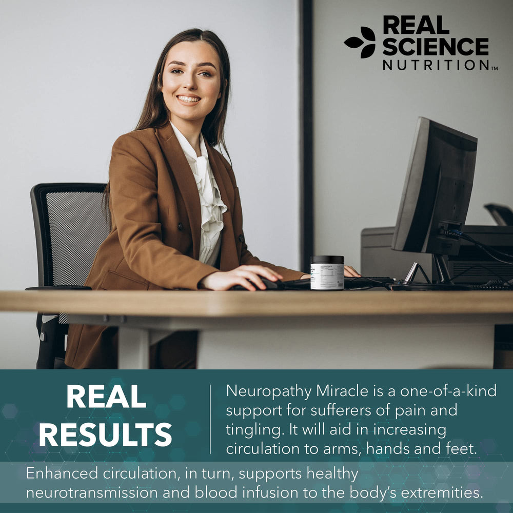 Real Science Nutrition Neuropathy Miracle powder dissolve for quick absorption