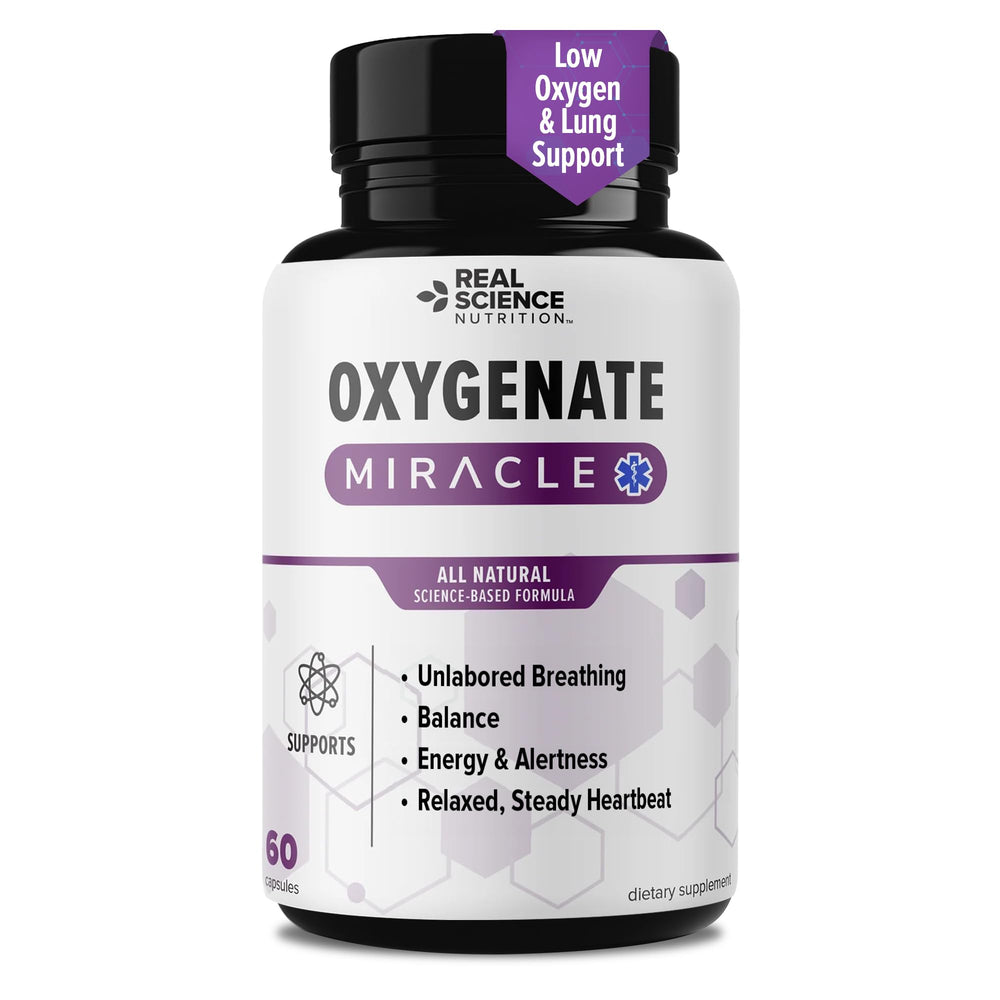 Real Science Oxygenate Miracle bottle front for daily breathing support
