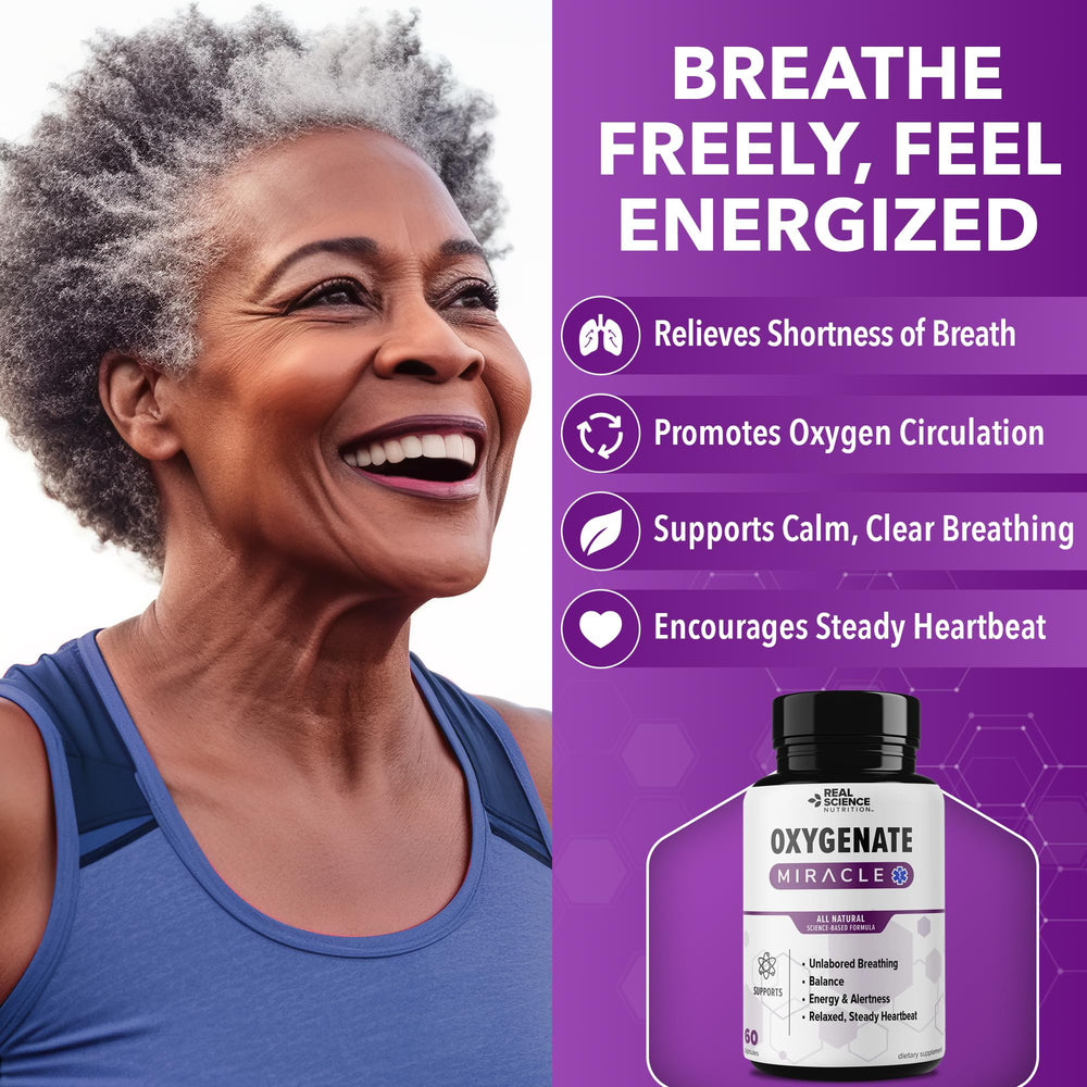 Real Science Oxygenate Miracle capsules ready for daily energy and circulation support
