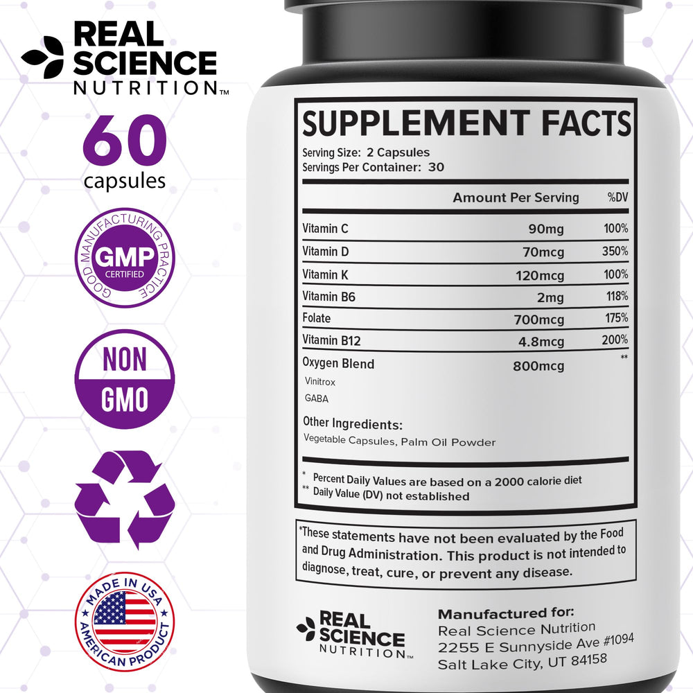 Real Science Oxygenate Miracle in gym bag for active lifestyles