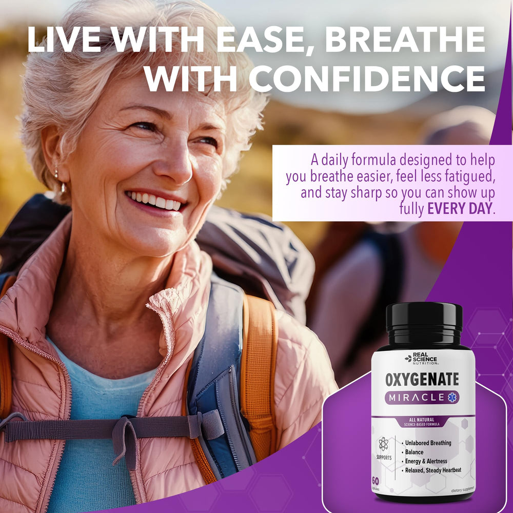 Real Science Oxygenate Miracle two capsules daily dose for effortless routine