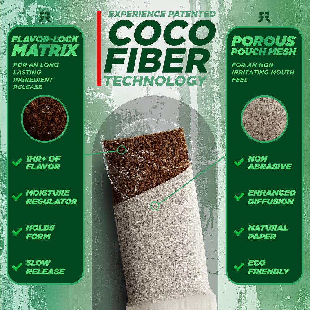 Rebel Supplements Cool Mint pouch close-up showing comfortable burn-free energy on the go