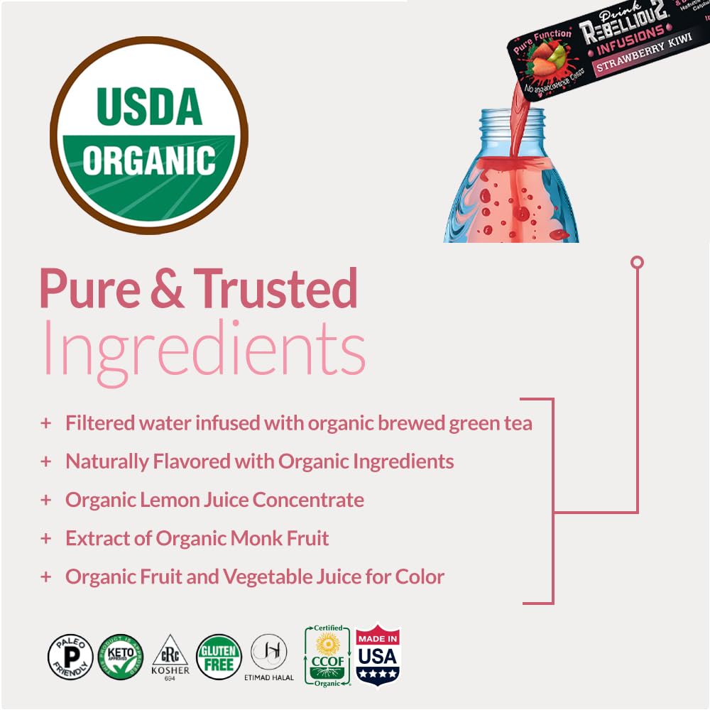 Rebellious ingredients display an organic monk fruit sweetness and green tea notes.