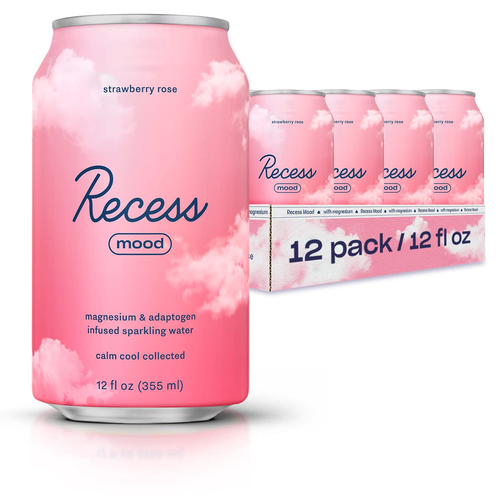 Recess Mood magnesium drink bottle pour supports winding down after a long day