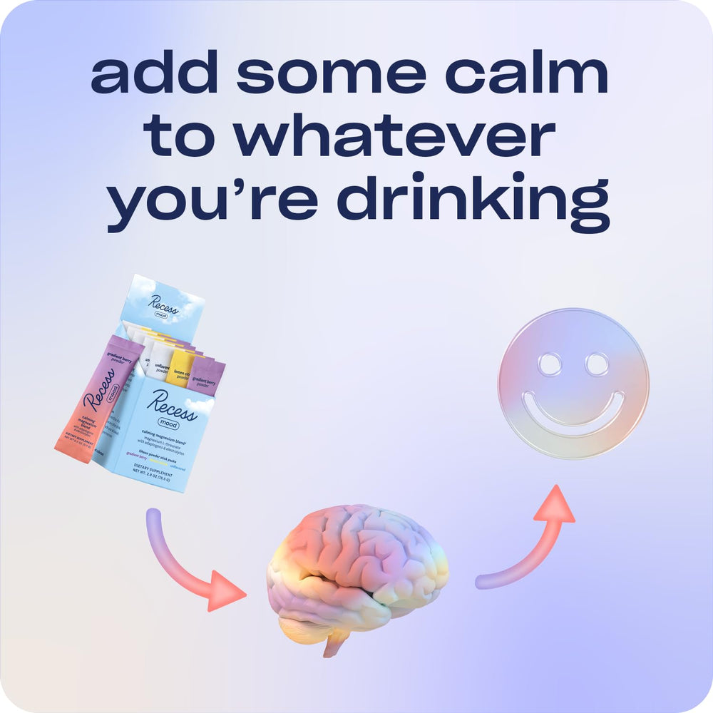 Recess Mood blend with passion flower and L-theanine for calm focus