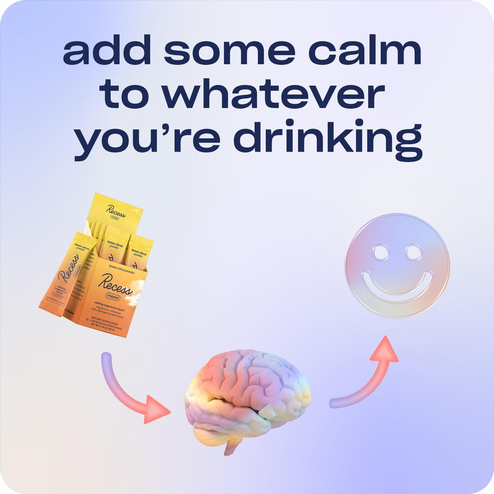 Recess Mood Powder lemon citrus pour into a glass of water for refreshment