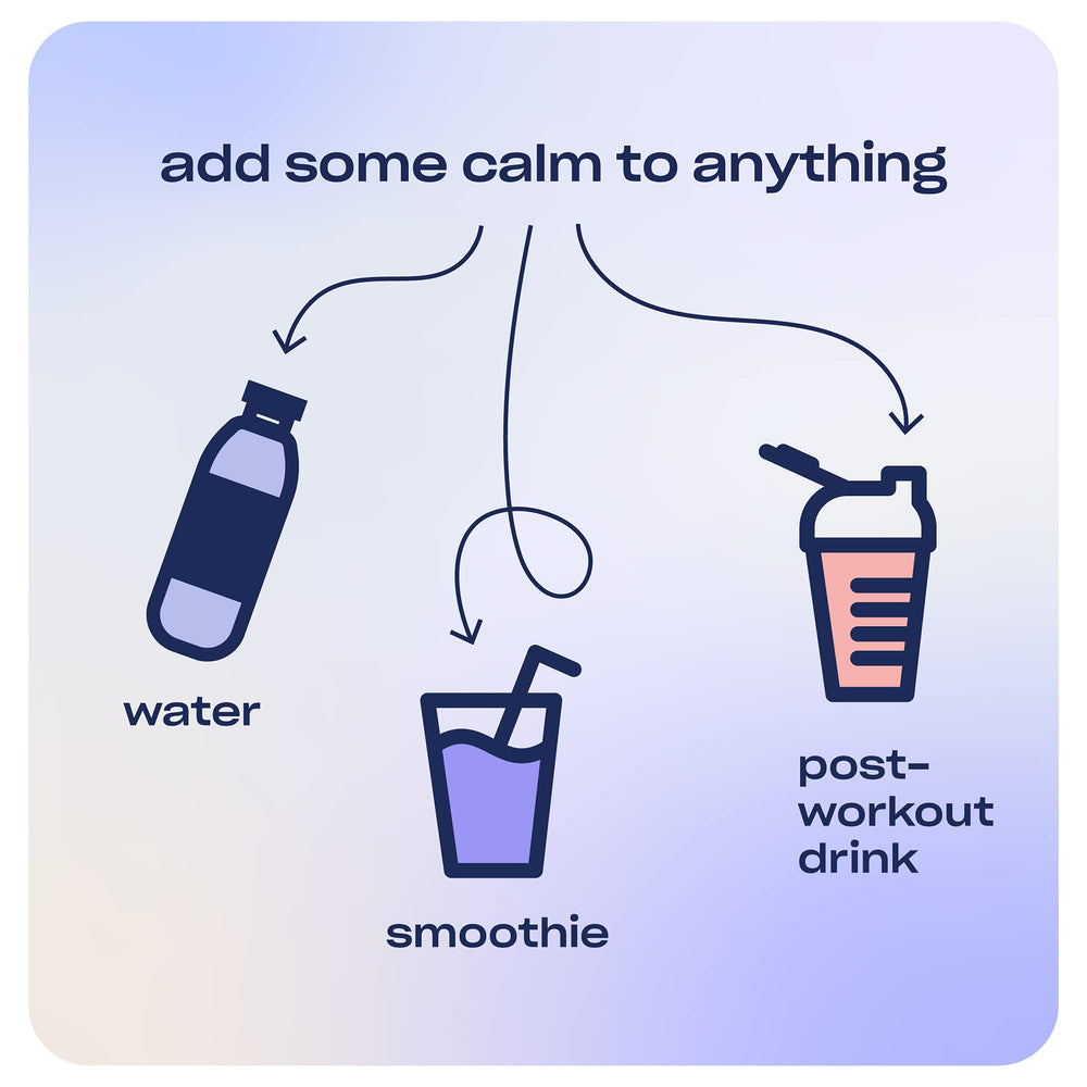Recess Mood Powder water glass with gradient berry for hydration