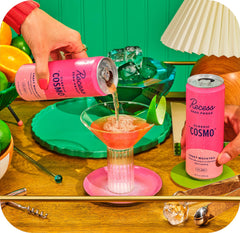 Recess mocktails ingredients close-up with real fruit