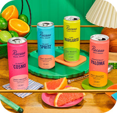 Recess Lime Margarita glass shows bright citrus and salt rim vibes