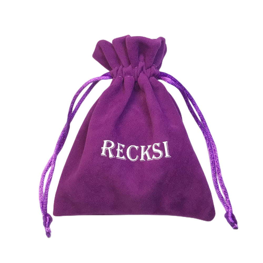 RECKSI palm stone packaging signals a mindful gift option.