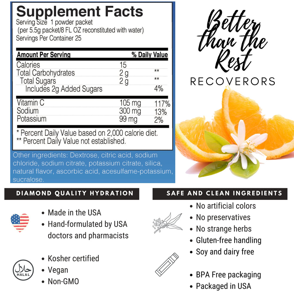 RecoverORS convenient pre and post-workout hydration use