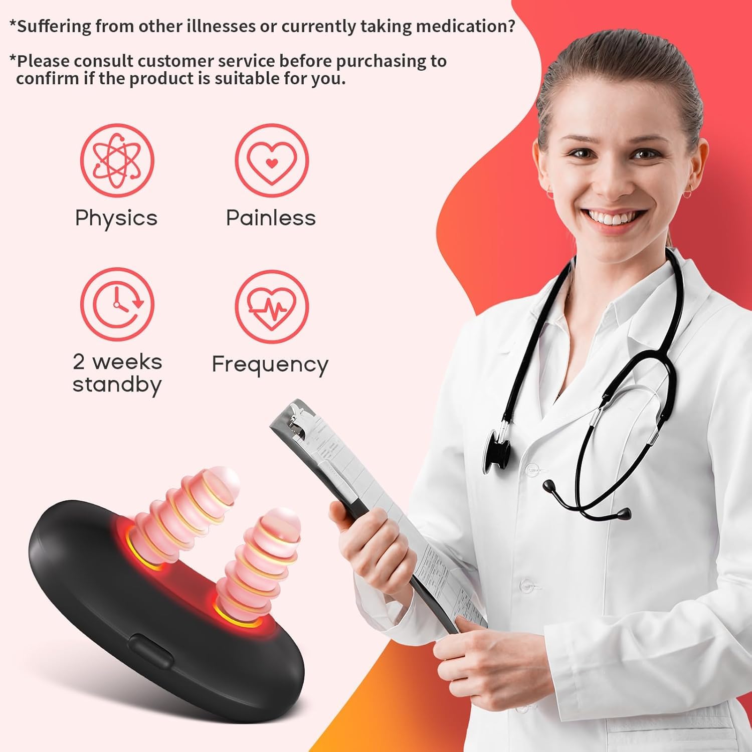 Red Light Therapy for Nose cleaning instructions panel for maintenance