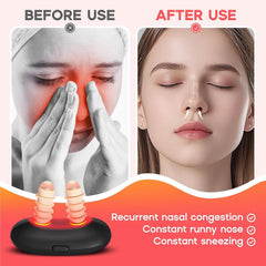 Red Light Therapy for Nose package with two nasal plug sets for flexible use