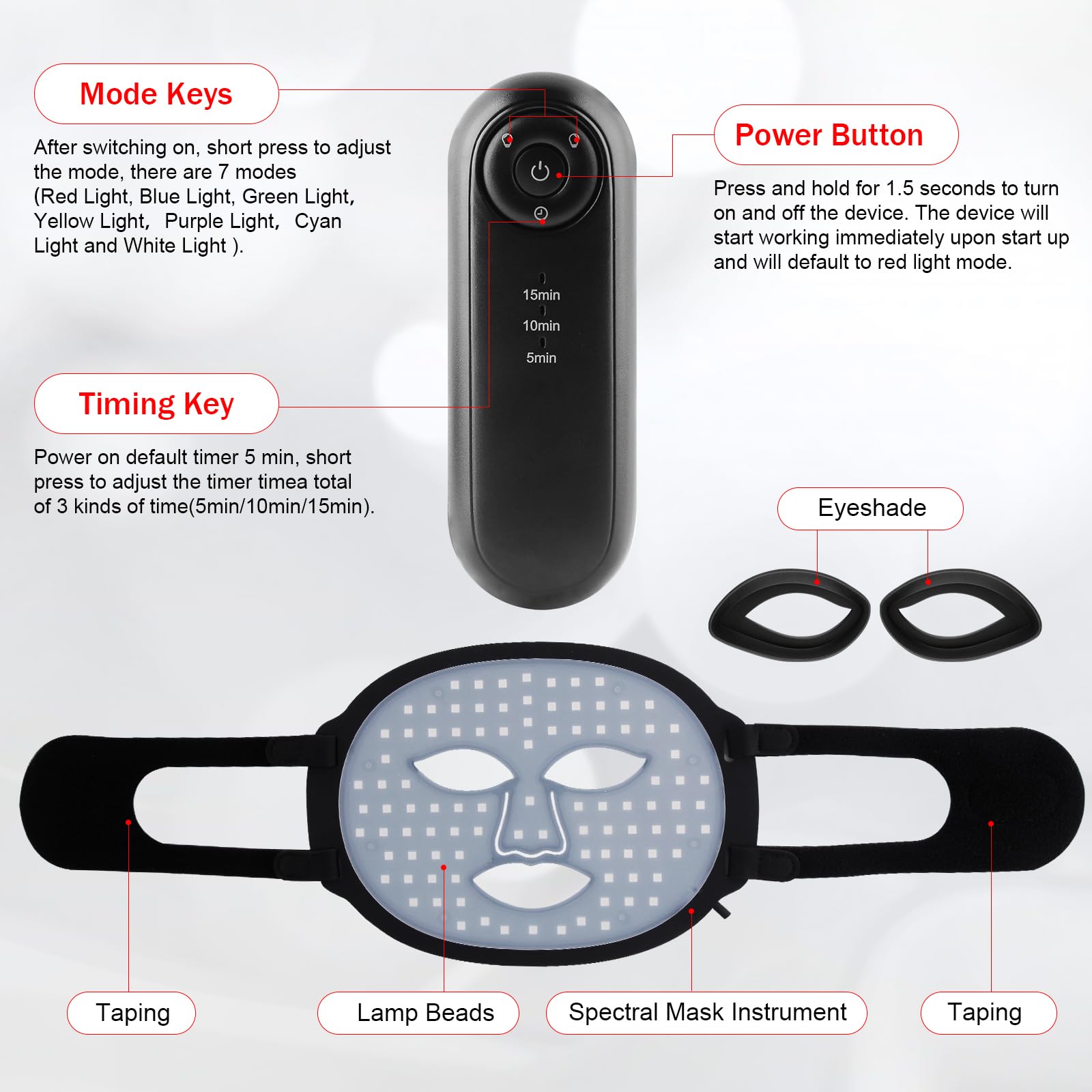 Red Mitochondria removable silicone parts for easy cleaning