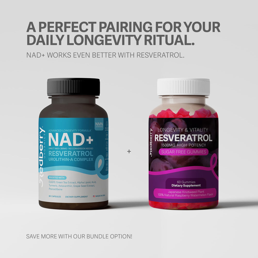 Redberry NAD astaxanthin grape seed extract add protective phytonutrients.