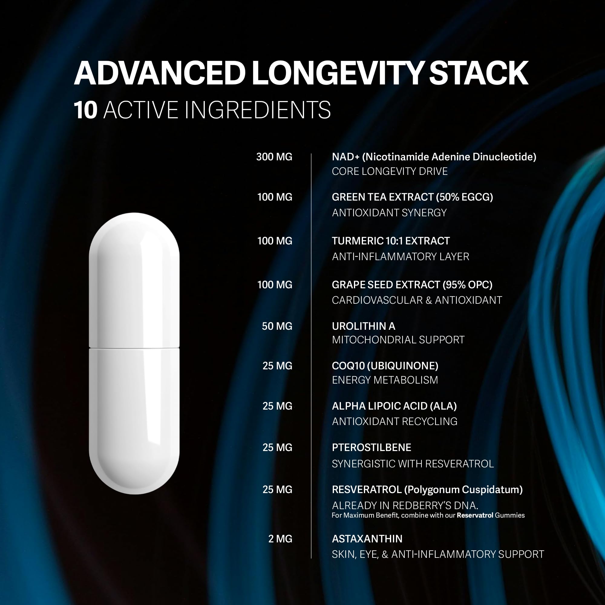 Redberry NAD CoQ10 integration supports cellular energy pathways.