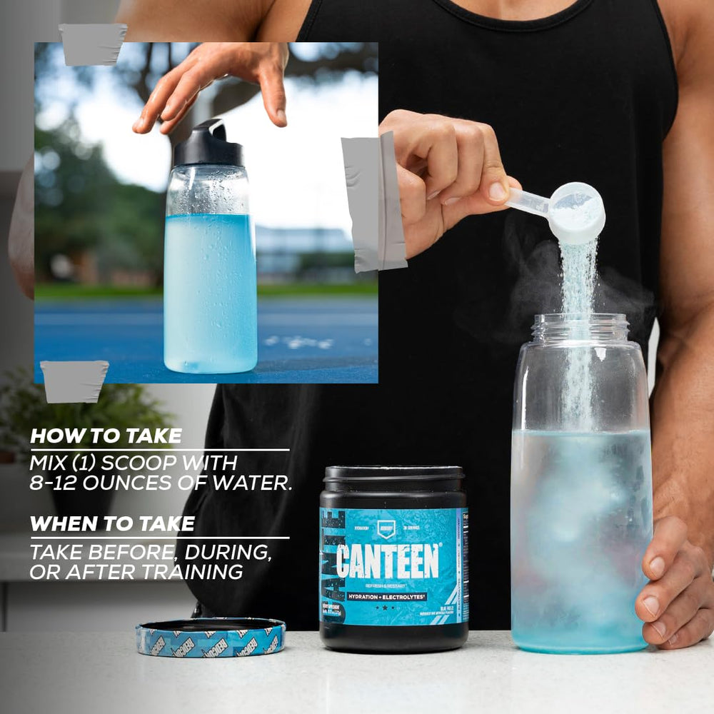 Athlete using REDCON1 Canteen during training for hydration