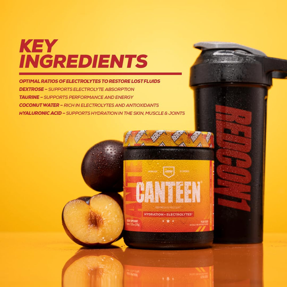 REDCON1 Canteen Plum Fusion post-workout recovery drink promotes faster recovery and circulation