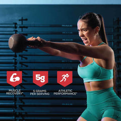 Close-up of Redcon1 Creatine Monohydrate label with transparent ingredients.